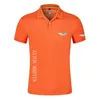 Aston Martin Casual Men Summer Polo Shirt Brand Fashion Busin Cotton Sleeve Mane Solid Golf Tennis Polo 220606