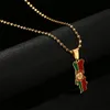 Chaînes Émail Portugal Carte Drapeau Pendentif Collier Chaîne Femmes Or Couleur Bijoux Portugais PRT Pour Hommes Fille GiftChains Heal22