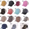 Chapeaux de fête Chapeaux de queue de cheval Femme Brodé Casquettes de baseball en maille lavée 106 Styles Tournesol Léopard Messy Bun Tie-dye Trucker HatZC1118