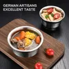 304 Stainless Steel Bowl Double Anti-Scalding Food Container Korean Rice Salad Bowl Ramen Instant dles Soup Bowl Metal 220418