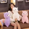 Nice 35CM/50CM Cute Saddle Alpaca Plush Toys Soft Plush Alpacasso Alpaca Dolls Stuffed Animal Toy Children Birthday Gift LJ201126