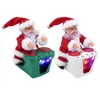 Украшения интерьера Рождественский электрический Санта -Клаус игрушечный барабан куклы