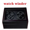 Bekijk dozen Cases Luxe mode Hoogwaardige Winder Mover Open Motor Stop Automatische rotator Display Box Remontoir Wood Leatherwatch HELE2