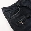 2022 Mens Jeans Hip Hop High Street Fashion Retro rivna Fold Stitching Mens Woemns Designer Motorcykel Ridning Slim Montering Casual Pants Brand Hole Jean#808