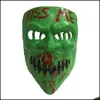 Maschere per feste Forniture festive Giardino domestico Maschera di Halloween God Cross Spaventoso Cosplay Collezione di oggetti di scena Fl Face Raccapricciante Film horror Masque 1058 B3