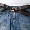Bälten äkta läder för män högkvalitativa jeansbältesband