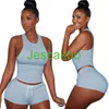 Designer Femmes Survêtements Deux Pièces Pantalons Ensemble Femmes Gilet Shorts Tenues Vêtements D'été Casual Jogger Costume Plus La Taille