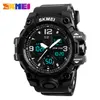 SKMEI Mode Männer Sport Quarz Dual Display Uhren Schock Widerstehen Militär Digitale Uhr Wasserdichte Armbanduhr Uhren Hombre 220407