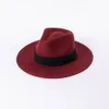 100% Soft Wool Fedora Hat Autumn Winter Fashion Trilby Hats Panama Gentleman Jazz Cap Casual Church Party Hats