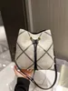 Women Fashion Bags Game On White Tricolors Poker Elements Peach Heart Braided Leather Bucket Clutch Shopping Ladies Handbag