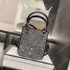 Charming Rhinestone Tote Çanta Hangbag Crossbody Cüzdan Deri Omuz Çantaları Üst Tasarımcı Çanta Parlatıcı Akşam Pochette Sırt Çantası Par188d