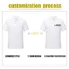 Polo da uomo personalizzate Estate Tinta unita Casual Manica corta Risvolto Top Stampa Moda Immagine Affari Formale Unisex 220722