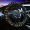 Coprine del volante di sterzo da 38 cm Copertura per auto Modello d'amore Treccia elastica sull'auto-stile Accessori colorati