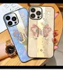 Luxry phone case Rhinestone Glitter diamond cases For new iPhone 15 14 13 11 Pro max XR 7 8 Plus 3D butterfly With Finger Ring Stand