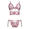 Femmes Sexy Lingerie Set Seduction Erotic Voir à travers les anciens bords transparents Bra Sensuele Hot Sensuele L220727