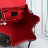 Designers ryggsäck kvinnor spänne ryggsäckar äkta läder axelväska plånbok skolväska blomma brev hög kvalitet satchel sträng tote bag