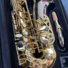 Hochwertiges, originales WO37-Eins-zu-eins-Strukturmodell, Drop E-Tune, professionelles Altsaxophon, weißer Kupferrohrkörper, vergoldetes SAX