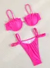 Zrtak bikinis fincan basılı mayo biquinis feminino yay iplik mayo bikini set mikro mayo kadın bikini plaj giyim 220509