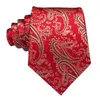 Cravates d'arc Rouge Bourgogne Paisley Cravate de mariage en soie pour hommes Handky Cufflink Cadeau Cravate Set Fashion Design Business Party Dropship Hi-TieBow Bow