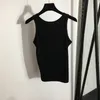 Summer Cotton Vests Tanks Women Slim Knit Vest Tops Trendy Sleeveless Designer Shirts Girls Sport Tee Clothing