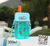 Creative cartoon cute mobile phone Water Bottles straw water cup send stickers children adult female college students