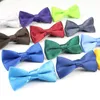 Słodki kolor kolorów krawat motyla dla dzieci chłopcy dziewczęta krawat weselny satynowy bowtie pens pies kota biżuteria