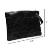 Black Leopard Cosemtic Case 25pcs Lot GA Warehouse Cosmetic Bag PU Faux Leather Cheetah Makeup Bags Wester Pattern Style Wristlet Daybag DOMIL1870