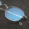 패션 선글라스 프레임 빈티지 순수한 티타늄 안경 프레임 남성 근시 광장 처방 광경 안경 남성 2022 목가