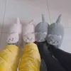 2022 Cute British Shorthair Cat Slippers For Women Men Who Loves Kitty Indoor Fluffy Plush Home Shoes Fur Slides Mules Slippers G220730