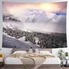 Hiver neige lourde paysage impression tapis muraux naturel suspendu Art maison salon décor J220804