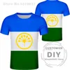 Bashkortostan gömlek ücretsiz özel yapım isim numarası ufa t-shirt baskı bayrağı kelime Rusya Rusya Rossiya salavat beleetsk 0 giyim 220702