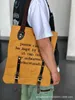 Canvas Bag Tygväska Krypterad duk med grönsak garvad ko läderväska för män och kvinnor 220617