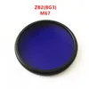 67mm UV IR Pass Camera Filter with ring ZB2 BG3 380nm Dual Bandpass Violet Blue GLass2436