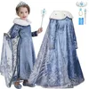 Robes de fille filles princesse Costume enfants Halloween fête de noël Cosplay fantaisie habiller enfants reine des neiges carnaval anniversaire vêtements