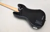 Factory Custom Black Black a 5 corde elettriche Chitarra con tastie di acero Black Block Block Inlay Chrome Hardwares Offerta Offerta personalizzata