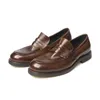 Luksusowe designerskie płaskie buty dla mężczyzn Sneakers Men Black Brown Slip-On Mokejczy Buty Vulcanize
