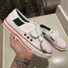 Tennis 1977 Canvas Velcro Casual Shoes Luxury Women Shoes Red Green Web Stripe Print Rubber Sole Stretch Cotton Men Sneakers