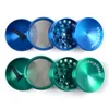 6 Colors Concave Version ginder Unique Herb Grinders With Logo Smoking Accessories 40mm 50mm 55mm 63mm OD 4 Layers Herbs Grinder Tobacco Crushers