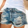 Hohe Taille Loch Frauen Jeans Sommer Elastische Denim Shorts Quaste Durchbohrt Weibliche Beiläufige Kurze Hosen