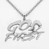 Titanium Sporttillbehör Guds plan Polerad nummer Baseball Bat Cross Necklace Momma Pendant With Chain Necklace - Rostfritt stål