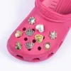 Metal Perfume Bottle No 5 Bling Queen Butterfly Shoe Decoration Girl's Shinny Croc Shoes Charms Accessories