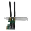 PCI-E 300Mbps Wireless Card PCI Express WiFi WLAN Adaptador com antenas para acessórios para computadores de PC 2T2R