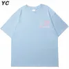 Hip Hop T-shirt pour hommes Anme Girl Smoking Lettre Imprimé T-shirt unisexe à manches courtes Été Harajuku T-shirt Streetwear Tops 220708