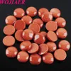 Wojiaer Gemstones Round Cabochon Beads Natural Rose Quartz Chakra Bead Fit for Women Mens Diy Making Bu816