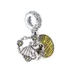 Disny Beauty and Beast Dancing Dangle Charms için Bilezikler için DIY Mücevher Yapma Kitleri Gevşek Boncuklar 925 STERLING Gümüş Düğün Hediyesi 799014C01