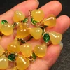 Pendant Necklaces Cute Natural Yellow Chalcedony Agate Sydney Healing Color Gem DIY Accessories For Jewelry Making Design WholesalePendant