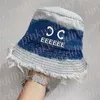 Chapeaux seau à teinture par nouage, chapeaux de pêcheur en Denim à la mode, motif de lettres, chapeau de soleil de vacances, casquettes Hip Hop de rue