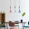 Italiaanse Europese LED-lampen Aluminium kroonluchter Master Slaapkamer Bar Simple Nordic Naast lange hanglampen ophanging opknoping verlichtingsarmaturen