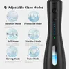 Electric Oral Irrigator Water Flosser IPX7 Rechargeable Portable Cordless with 6 Modes for Women Adults Daily Teeth Clean Health 220510