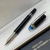 Lüks Hediye Kalemi Yüksek kaliteli siyah reçine ve gri gümüş metal topu kalem çeşme kalem kırtasiye ofis okul malzemeleri seri numarası en yüksek kalite ile